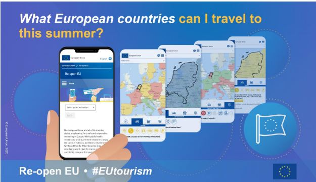 The European Commission launches a site to support the safe recovery of travel and tourism in the EU