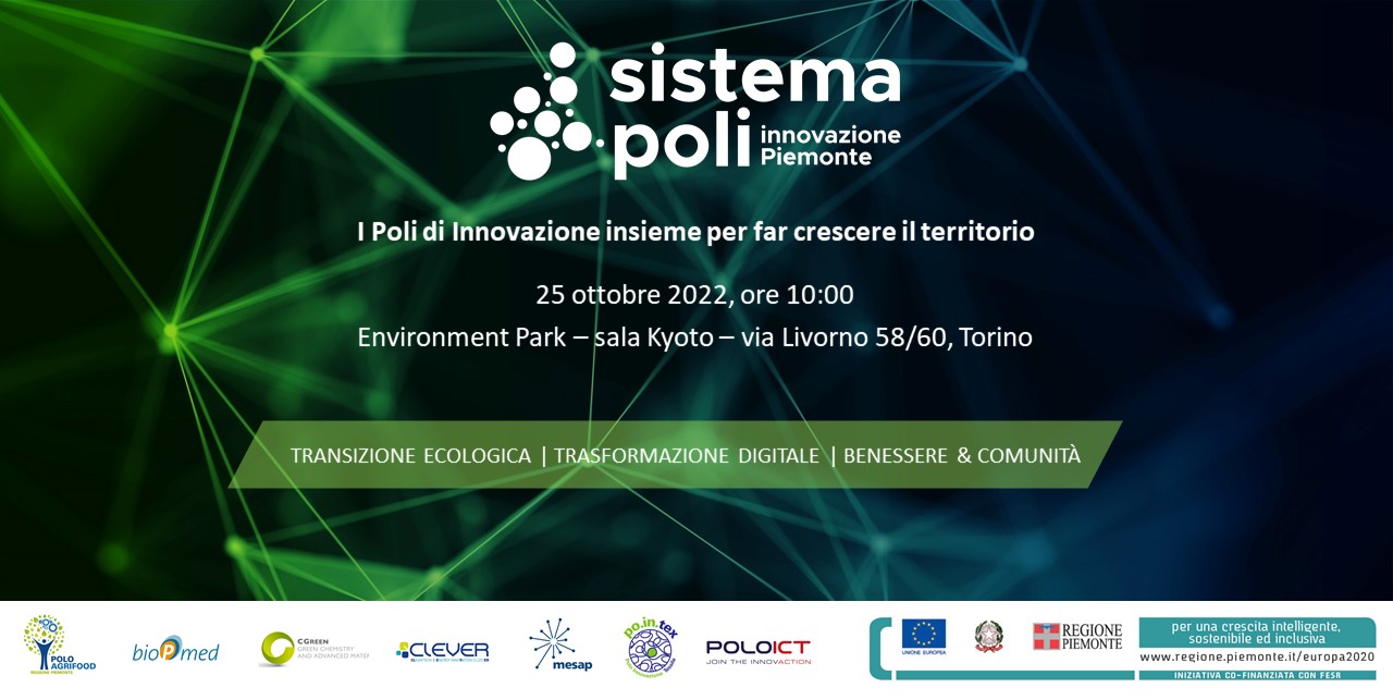 Evento di lancio del Sistema dei Poli di Innovazione – 25 ottobre