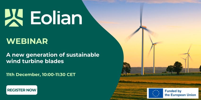 EOLIAN webinar: A new generation of sustainable wind turbine blades